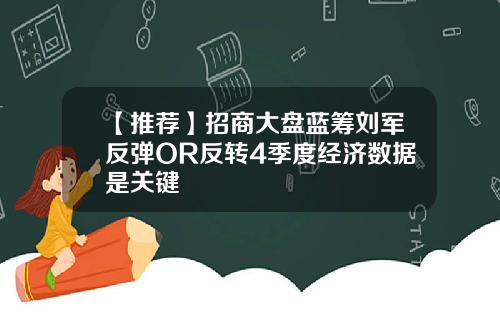【推荐】招商大盘蓝筹刘军反弹OR反转4季度经济数据是关键