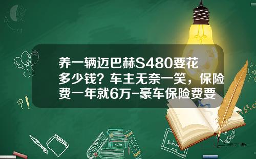 养一辆迈巴赫S480要花多少钱？车主无奈一笑，保险费一年就6万-豪车保险费要多少钱【新闻】