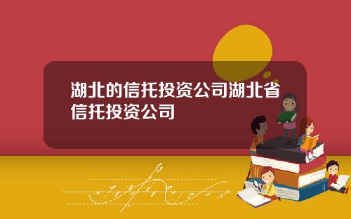 湖北的信托投资公司湖北省信托投资公司