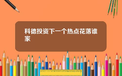 科德投资下一个热点花落谁家