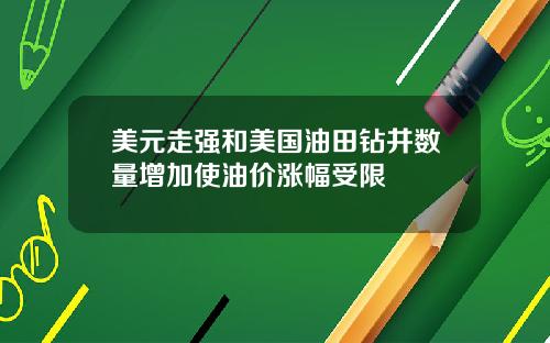 美元走强和美国油田钻井数量增加使油价涨幅受限