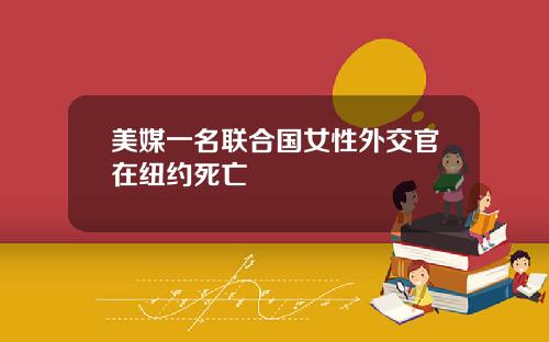 美媒一名联合国女性外交官在纽约死亡