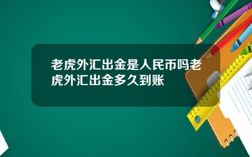 老虎外汇出金是人民币吗老虎外汇出金多久到账