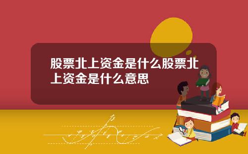股票北上资金是什么股票北上资金是什么意思
