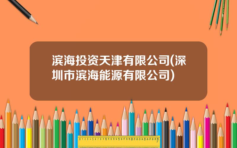 滨海投资天津有限公司(深圳市滨海能源有限公司)