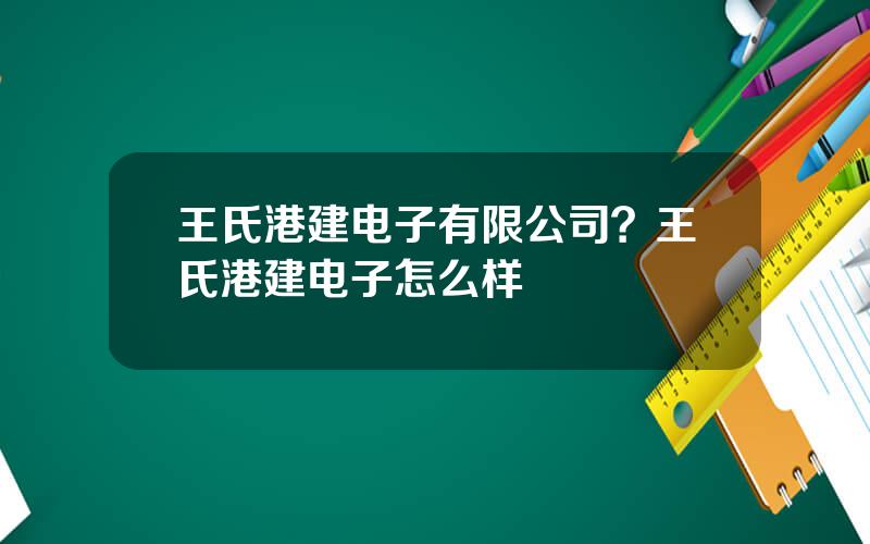 王氏港建电子有限公司？王氏港建电子怎么样