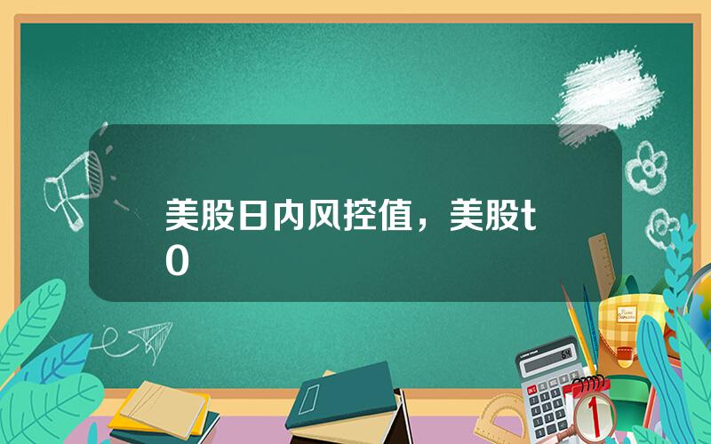 美股日内风控值，美股t+0