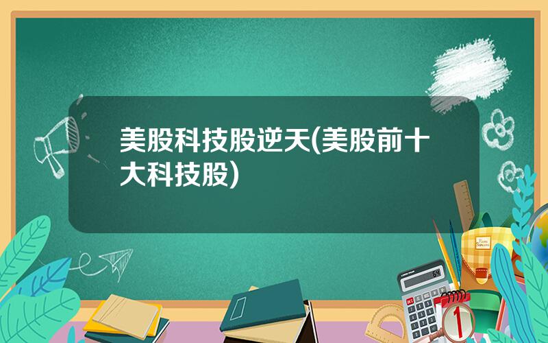 美股科技股逆天(美股前十大科技股)